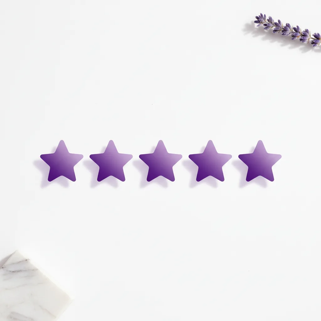 Five star editorial rating icons